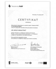 Certyfikat PARP