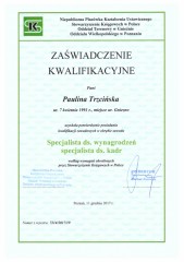 Specjalista ds. wynagrodzeń, specjalista ds. kadr P. Trzcińska