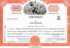 Certyfikat Paulina Kwiatkowska