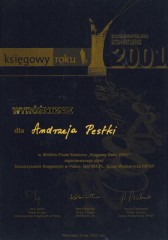 Księgowy Roku 2001 Andrzej Pestka