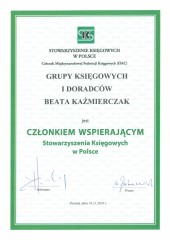 Certyfikat SKwP Beata Kaźmierczak
