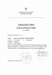 Licencja MF Piotr Gierczyński