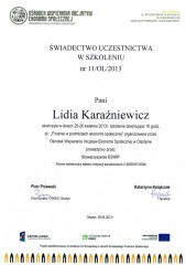 Szkolenie Lidia Karaźniewicz