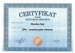 Certyfikat Manufaktura.Konin - Twoja Księgowość